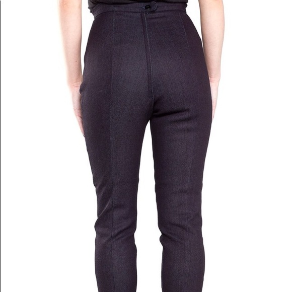 Deadly Dames NWT Denim Cigarette Pants - Picture 2 of 3